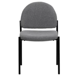 Flash Furniture Comfort Gray Fabric Stackable Steel Side Reception Chair -HOMCOM Store GUEST 764f260b b715 4541 8469 64d310b88149