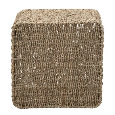 Household Essentials Square Wicker Basket Seagrass 6 Household Essentials Square Wicker Basket Seagrass - Image 4