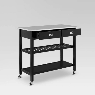 Chloe Stainless Steel Top Kitchen Island Cart - Crosley 3 Chloe Stainless Steel Top Kitchen Island Cart - Crosley