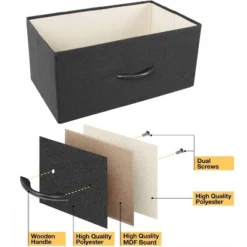 Sorbus Drawer Shelf For Bedroom Home And Office Gray/Black -HOMCOM Store GUEST 785f8cb5 a79e 4a93 9d48 7226c9c87490
