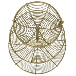 3-Tiered Basket Riser Brass Metal With Jute Tassel By Foreside Home & Garden -HOMCOM Store GUEST 789eab25 9cfb 4074 b8ed a8aa1b153e5b