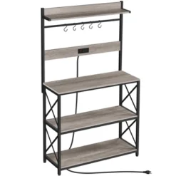 Yaheetech 63″ H Kitchen Baker’s Racks With 2 AC Outlets, 4-Tier Microwave Oven Stand -HOMCOM Store GUEST 7950b52b d6fc 4365 8b43 67ee3478a97e