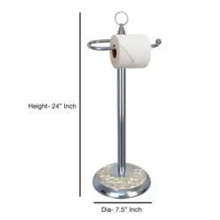 Freestanding Toilet Tissue Holder Chrome/MOP - Nu Steel 8 Freestanding Toilet Tissue Holder Chrome/MOP - Nu Steel -HOMCOM Store GUEST 79549629 de4e 4bf7 a732 2f1a79aaa1dd