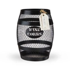 Twine Barrel Cork Holder Metal Decorative Wine Cork Collection Storage, Rustic Black Finish, Black, Holds 150 Corks, Set Of 1 8 Twine Barrel Cork Holder Metal Decorative Wine Cork Collection Storage, Rustic Black Finish, Black, Holds 150 Corks, Set Of 1 -HOMCOM Store GUEST 7989bc07 7412 4667 a97e 78a278e37acb