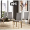 Set Of 4 Devoe Metal Upholstered Dining Chairs - Inspire Q -HOMCOM Store GUEST 799f4f2c e2ea 4611 bbb3 9836b765450a