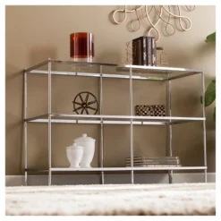 Benton Glam Mirrored Console Table - Chrome - Aiden Lane -HOMCOM Store GUEST 7b051881 de2e 485a a3df a631126e8a41