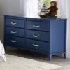 Little Seeds Sierra Ridge Mesa Kids’ 6 Drawer Dresser With Rope Drawer Pulls, Blue -HOMCOM Store GUEST 7b51f386 8485 4efc 8b28 31f6624e9ba5