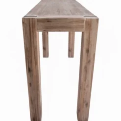 40" Woodstock Acacia Wood With Metal Inset Media Console Table Brushed Driftwood - Alaterre Furniture -HOMCOM Store GUEST 7b61e217 1294 416b 8053 b86d42b53647