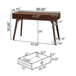 Julio Console Table Walnut - Christopher Knight Home -HOMCOM Store GUEST 7c0a44a0 9386 4cf5 816d df15943f3cd7