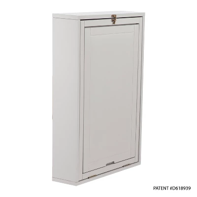 Fold Out Convertible Wall Mount Desk Gray - Aiden Lane 7 Fold Out Convertible Wall Mount Desk Gray - Aiden Lane - Image 5