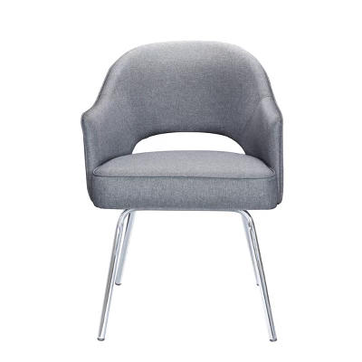 Guest Chair Gray Linen - Boss Office Products 7 Guest Chair Gray Linen - Boss Office Products - Image 5