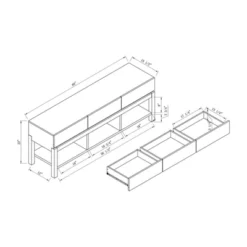 Ganett Wood TV Stand In White Oak And Distressed Gray - Furniture Of America 11 Ganett Wood TV Stand In White Oak And Distressed Gray - Furniture Of America -HOMCOM Store GUEST 7e0bed7f f952 411a 957f 775470c94a64