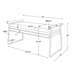 Cushioned Metal & Wood Bench - Cream/Black - Hearth & Hand™ With Magnolia 11 Cushioned Metal & Wood Bench - Cream/Black - Hearth & Hand™ With Magnolia -HOMCOM Store GUEST 7e0edb24 cd83 4489 8c4c a968e3c33a6c