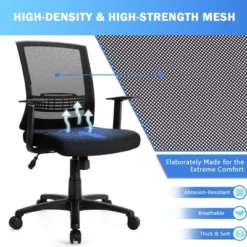 Costway Height Adjustable Mesh Office Chair Task Chair W/Lumbar Support 17 Costway Height Adjustable Mesh Office Chair Task Chair W/Lumbar Support -HOMCOM Store GUEST 7edc5698 2cd7 4e81 9eb9 1e6046b388ce