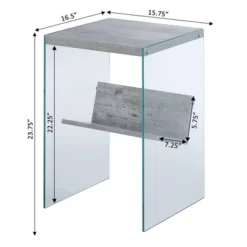 SoHo End Table With Shelf - Breighton Home -HOMCOM Store GUEST 7f4a77ff ab1b 448b 9984 04efd3b59c07