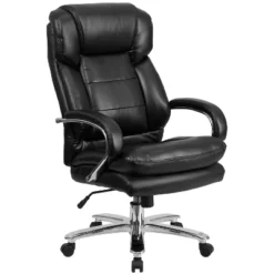 Flash Furniture HERCULES Series 24/7 Intensive Use Big & Tall 500 Lb. Rated Executive Swivel Ergonomic Office Chair With Loop Arms -HOMCOM Store GUEST 825a8edb b3f4 4537 8861 7c1989f437f7