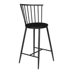 26" Bryce Counter Height Barstool Black - OSP Home Furnishings -HOMCOM Store GUEST 829b32c7 6b9a 42a9 afc6 cfdcc0fdbaf2