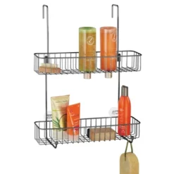 MDesign Wide Metal Over Door Hanging Shower Caddy, 2 Hooks And Baskets 23 MDesign Wide Metal Over Door Hanging Shower Caddy, 2 Hooks And Baskets -HOMCOM Store GUEST 82babdd6 fa98 428c b08e 36b6517e5bd3