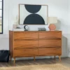 Mid-Century Modern Contoured 6 Drawer Dresser - Saracina Home 2 Mid-Century Modern Contoured 6 Drawer Dresser - Saracina Home -HOMCOM Store GUEST 835bca04 5042 4090 9359 69c944436414