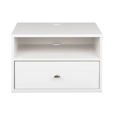 Floating 1 Drawer Nightstand With Open Shelf - Prepac 20 Floating 1 Drawer Nightstand With Open Shelf - Prepac - Image 18