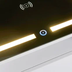 Multifunctional Storage Nightstand With Wireless Charging, Adjustable LED Light, 2 Drawers And 1 Open Shelf - ModernLuxe -HOMCOM Store GUEST 83ba4e09 6bd5 4350 a168 1e0432324e2b