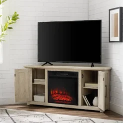 Camden Corner TV Stand For TVs Up To 50" With Fireplace - Crosley -HOMCOM Store GUEST 84c32619 2137 47c1 ae1b 1f47a6df7cad