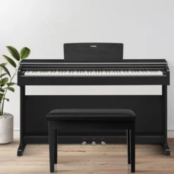 Costway PU Leather Piano Bench Padded Double Duet Keyboard Seat Storage Black -HOMCOM Store GUEST 84cbf3ee 6e39 4d78 8a72 ad7ffc5e3374
