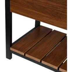 Honey-Can-Do Shoe Storage Bench Walnut -HOMCOM Store GUEST 856dc136 1ad8 49d2 888c a472e76103f0