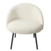 Modern Sherpa Accent Chair Cream - HomePop -HOMCOM Store GUEST 86356776 e142 4b1e bad3 d313c652e868
