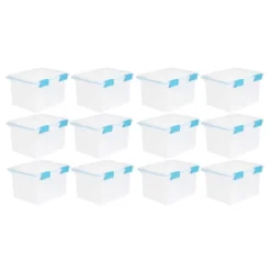 Sterilite 32 Quart Stackable Clear Plastic Storage Tote Container With Blue Gasket Latching Lid For Home And Office Organization, Clear 16 Sterilite 32 Quart Stackable Clear Plastic Storage Tote Container With Blue Gasket Latching Lid For Home And Office Organization, Clear -HOMCOM Store GUEST 86d65f11 c29c 42f0 a90c 16e78987ba85
