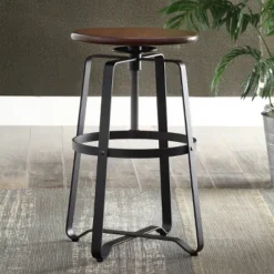 Smythson Adjustable Counter Height Barstool Chestnut/Black - Carolina Chair & Table 5 Smythson Adjustable Counter Height Barstool Chestnut/Black - Carolina Chair & Table -HOMCOM Store GUEST 86e5fcf1 aee3 4910 95f0 1fbb8702c926