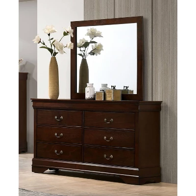 Sliver Dresser And Mirror Set - HOMES: Inside + Out 3 Sliver Dresser And Mirror Set - HOMES: Inside + Out
