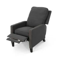 Cecelia Traditional Press-Back Recliner Dark Gray - Christopher Knight Home -HOMCOM Store GUEST 87a1e1ca d98f 47f4 ae25 44d6f22ff54a