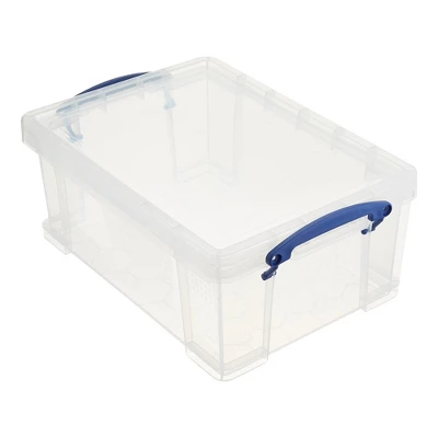 Really Useful Box Stackable 9 Liter Plastic Storage Container Bin With Snap Lid And Built-In Clip Lock Handles For Home & Office Organization (5 Pack) 3 Really Useful Box Stackable 9 Liter Plastic Storage Container Bin With Snap Lid And Built-In Clip Lock Handles For Home & Office Organization (5 Pack)