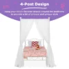 Best Choice Products 4-Post Metal Canopy Twin Bed Frame W/ Heart Scroll Design, 14 Slats, Headboard, Footboard - White 1 Best Choice Products 4-Post Metal Canopy Twin Bed Frame W/ Heart Scroll Design, 14 Slats, Headboard, Footboard - White -HOMCOM Store GUEST 8827d73d 4998 4cd1 ac38 89ca3f9a89b4