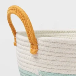 Small Color Block Kids' Coiled Rope White/Light Green - Pillowfort™ -HOMCOM Store GUEST 893bf2c7 ef8a 4edf b429 0ec3067ee2c3