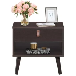 Costway Nightstand Sofa Side End Table Bedside Table Drawer Storage -HOMCOM Store GUEST 894e9570 d046 4441 bb64 dc1ad2dff827