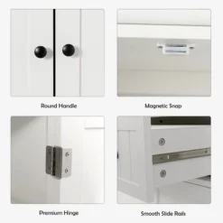 Bestcomfort Kitchen Cabinet Pantry Cupboard Freestanding W/Shelves White 15 Bestcomfort Kitchen Cabinet Pantry Cupboard Freestanding W/Shelves White -HOMCOM Store GUEST 895131ee 7f22 40c4 b763 bed29da7dddc