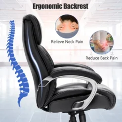 Costway 400LBS Big & Tall High Back Adjustable Swivel Leather Office Chair -HOMCOM Store GUEST 895b5dea a83a 4862 b49e 5e384eacc0fa