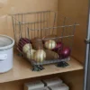 Household Essentials Pantry Vegetable And Fruit Bin Nickel -HOMCOM Store GUEST 89a089a9 69b2 4596 81a0 1a38d879d084