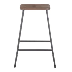 Set Of 2 Zac Industrial Counter Height Barstool Espresso - LumiSource -HOMCOM Store GUEST 89bc0cd5 1b43 40b4 82cd e1cae939f11c