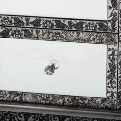 Wycliff Metal And Mirrored Glass 2 Drawer Nightstand Dark Gray/Silver - Baxton Studio -HOMCOM Store GUEST 8a3ee7c7 d9ca 4eb5 8e59 8780e5d45925