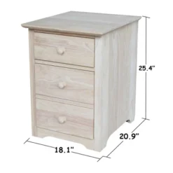 Riley 2 Drawer File Cabinet Unfinished - International Concepts -HOMCOM Store GUEST 8a8c540f 60b3 4288 8f70 37eb5af250db