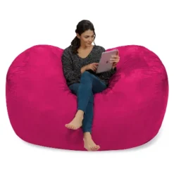 6' Large Bean Bag Lounger With Memory Foam Filling And Washable Cover - Relax Sacks -HOMCOM Store GUEST 8b10cef2 e98d 4491 94e5 c9bf41baf070