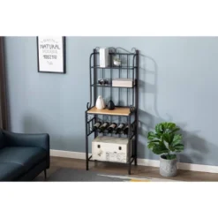 Praha Bakers Rack Black - Boraam -HOMCOM Store GUEST 8b24bc53 3d7e 4e0a a9b5 7e921f9b2be4