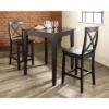 3pc Pub Dining Set With X-Back Stools Black - Crosley 2 3pc Pub Dining Set With X-Back Stools Black - Crosley -HOMCOM Store GUEST 8b471abf 9fb0 4e78 a524 a65d7a08b60c