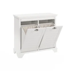 Crosley Linen Hamper In White -HOMCOM Store GUEST 8ba56439 8d62 4843 884f 7e81ea4666e7