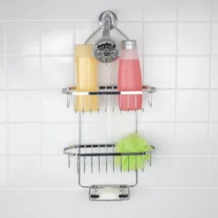 Home Basics Chrome Plated Steel Shower Caddy -HOMCOM Store GUEST 8cc0975f c0d5 4839 bbee 86756b653950