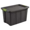 Sterilite Tuff1 Latching 30 Gal Plastic Storage Tote Container And Lid
