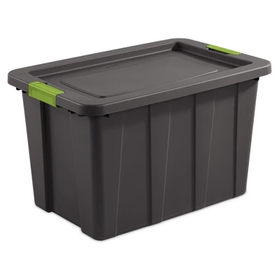Sterilite Tuff1 Latching 30 Gal Plastic Storage Tote Container And Lid 3 Sterilite Tuff1 Latching 30 Gal Plastic Storage Tote Container And Lid